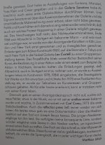 Keine Steine in den Neckar, Albrecht/d. und die Happening-Kunst, Text von Matthias Ulrich